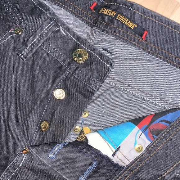 TAKESHY KUROSAWA Retro Japanese Rocker Made in Italy Jeans - Picture 6 of 8